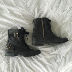 Dolce Vita Leather Combat Boots  “1355”